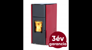 FALCON COMODO CENTRAL P25 vízteres pellet kályha (25 kW - Bordó)