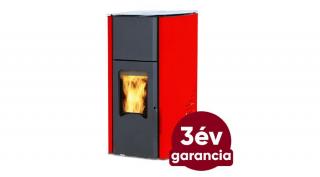 FALCON COMODO CENTRAL P25 vízteres pellet kályha (25 kW - Piros)