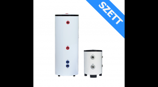 FALCON HPB 50 INOX hűtési-fűtési puffer tartály és HPHV S 200 INOX indirekt HMV tartály megnövelt hőcserélővel