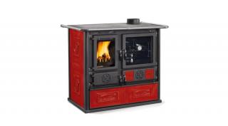 La Nordica ROSA 5.0 - CERAMICA fatüzelésű tűzhely (8,8 kW / bordó)