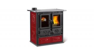 La Nordica ROSETTA SINISTRA 5.0 CERAMICA fatüzelésű tűzhely (7,9 kW / bordó)