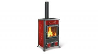 La Nordica ROSSELLA R1 5.0 CERAMICA fatüzelésű kályha (9 kW / bordó)