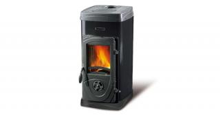 La Nordica SUPER JUNIOR acéllemez fatüzelésű kályha (5 kW / fekete)