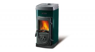La Nordica SUPER JUNIOR acéllemez fatüzelésű kályha (5 kW / zöld)