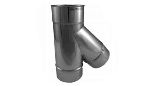 Ø250mm Kerek bekötő idom 0,8mm-es saválló anyagból (45°)