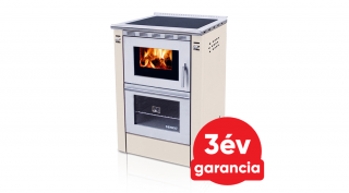 SENKO SG-60 (7,5 kW) vegyestüzelésű sparherd kazán beépített sütővel (krém színű)