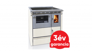 SENKO SG-75 (7,5 kW) vegyestüzelésű sparherd kazán beépített sütővel (krém színű)