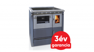 SENKO SG-75 (7,5 kW) vegyestüzelésű sparherd kazán beépített sütővel (szürke színű)