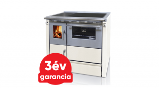 SENKO SG-90 (7,5 kW) vegyestüzelésű sparherd kazán beépített sütővel (krém színű)