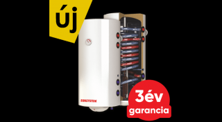 Sunsystem BB V/S2 R 200 fali álló indirekt HMV tartály 2 párhuzamos hőcserélővel (jobbos / 200 liter / 3 kW)