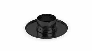 Takaró rozetta tömítőgyűrűvel - fekete (80 mm)