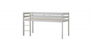 Hoppekids ECO Comfort félmagas ágy 90x200 cm, galambszürke