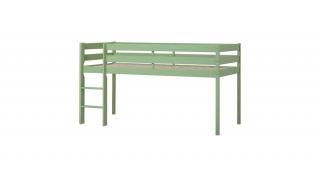 Hoppekids ECO Comfort félmagas ágy 90x200 cm , halványzöld