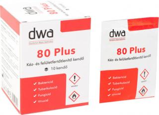 DWA 80 plus Kéz-és felületfertőtlenítő kendő 10 db 120599