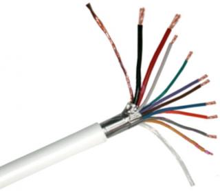 Erősített biztonságtechnikai kábel 2 x 0.5 + 8 x 0.22 CCA 113232