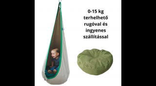 Beige-green INDIGO csepphinta - extra csomag rugóval