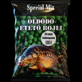 Speciál mix 24 mm-es Oldódó Etető Bojli FOKHAGYMA