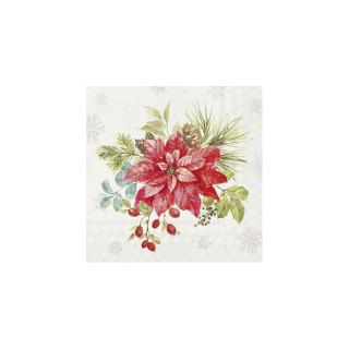 IHR CHRISTMAS BOUQUET papírszalvéta csomag 33x33cm