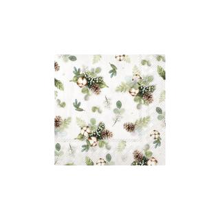 IHR papírszalvéta csomag 33x33cm COTTON DECO krém