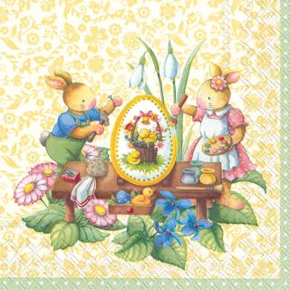 IHR papírszalvéta csomag 33x33cm Easter Spring Fantasy