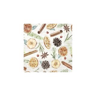 IHR papírszalvéta csomag 33x33cm SEASONAL FLAVOUR krém