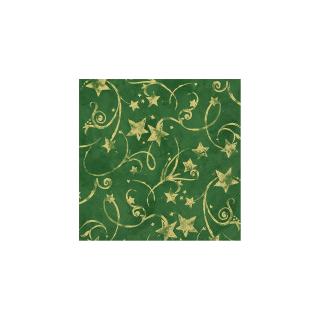 IHR papírszalvéta csomag 33x33cm STAR GARLAND zöld