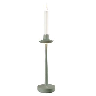 VB Aarhus tölthető asztali lámpa-gyertyatartó 30cm olivazöld