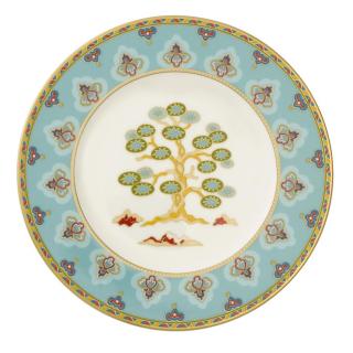 VB Samarkand Aquamarin zsemletányér 16,4cm