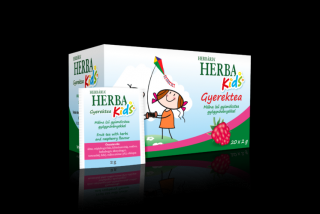 Herba Kids Málna ízű gyümölcstea gyógynövényekkel
