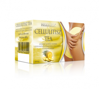 Herbária Cellulitisz tea - ananász ízesítésű filteres gyógynövény teakeverék zöld teával és narancshéjjal