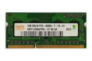 1GB DDR3 1066MHz használt laptop memória