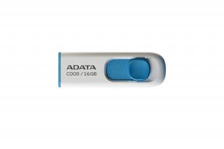 ADATA Pendrive - 16GB C008 (USB2.0, Fehér-Kék)