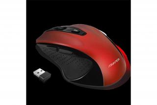 Advance Egér vezeték nélküli - SHAPE 6D (2400 DPI, 6 gomb, ergonomikus, piros)