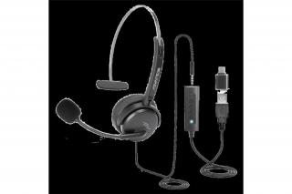 Advance Fejhallgató - SMARTPHONICS 350 (3,5mm Jack/USB, 1,5m kábel, fekete)