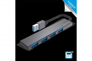 Advance USB Hub - XPAND SMART (USB-A to 4x USB-A3.0, szürke)