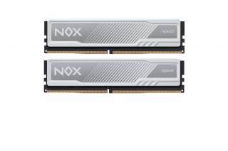Apacer Memória Desktop - 16GB KIT DDR4 NOX (2x8GB, 3200MHz, CL16, 1.35V, hűtőbordás, fehér)
