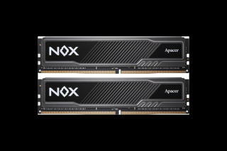 Apacer Memória Desktop - 16GB KIT DDR4 NOX (2x8GB, 3200MHz, CL16, 1.35V, hűtőbordás)
