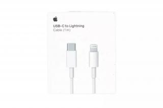 Apple iPhone gyári Lightning - USB C (Type-C) adat, töltőkábel kábel 1m, fehér (A2561) (MX0K2ZM/A)