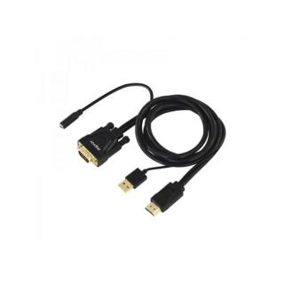 APPROX appC22 - HDMI to VGA + Audio monitor összekötő kábel