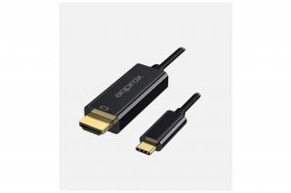 APPROX Átalakító - Type-C to HDMI (4K/60Hz, 1.2m) Fekete