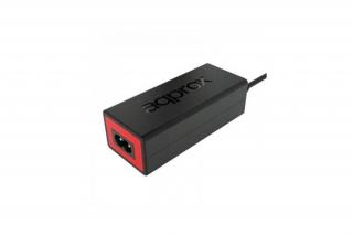 APPROX Notebook adapter 45W - Univerzális notebook töltő, 12V to 20VDC, 8 féle dugó, Fekete