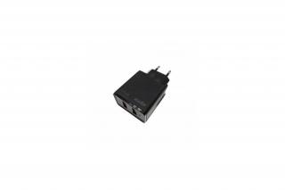 APPROX Telefon töltő - 2db USB2.0, 18W, QC3.0, Fekete