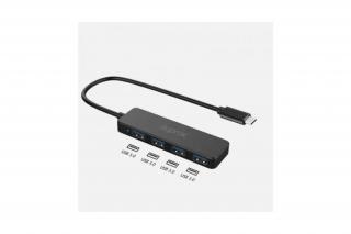 APPROX USB HUB - Type-C 4in1 HUB (4db USB3.0) Fekete