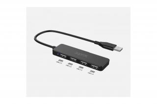 APPROX USB HUB - USB2.0 4in1 HUB (4db USB2.0) Fekete