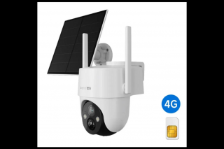 Arenti IP 4G PT dómkamera - GO3G + SP2 AOV (3MP, 3,6mm, kültéri, IR10m, 10400mAh, microSD, mikr., hangsz, SP2 napelem)