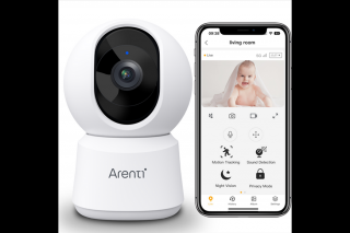 Arenti IP wifi PT dómkamera - P2Q (4MP, 3,6mm, beltéri, IR10m, microSD, mikrofon, hangszóró)