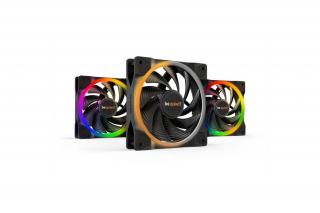 Be Quiet! Cooler 12cm - LIGHT WINGS 120mm PWM high-speed Triple-Pack (RGB, 2500rpm, 31dB, fekete)