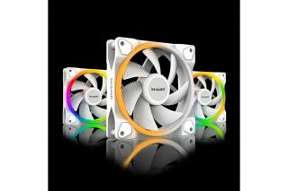 Be Quiet! Cooler 12cm - LIGHT WINGS WHITE 120mm PWM Triple Pack (RGB, 1700rpm, 20,6dB, fehér)