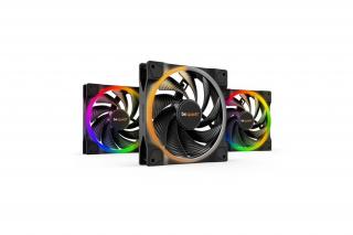 Be Quiet! Cooler 14cm - LIGHT WINGS 140mm PWM high-speed Triple-Pack (RGB, 2200rpm, 31dB, fekete)