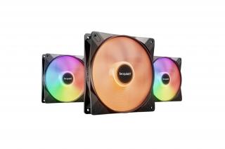Be Quiet! Cooler 14cm - LIGHT WINGS LX 140mm PWM Triple-Pack (RGB, 1200rpm, 22,9dB, fekete)